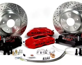 Baer Sport Brake System 13 Inch Front Track4 Red for 1974-1978 Mustang II