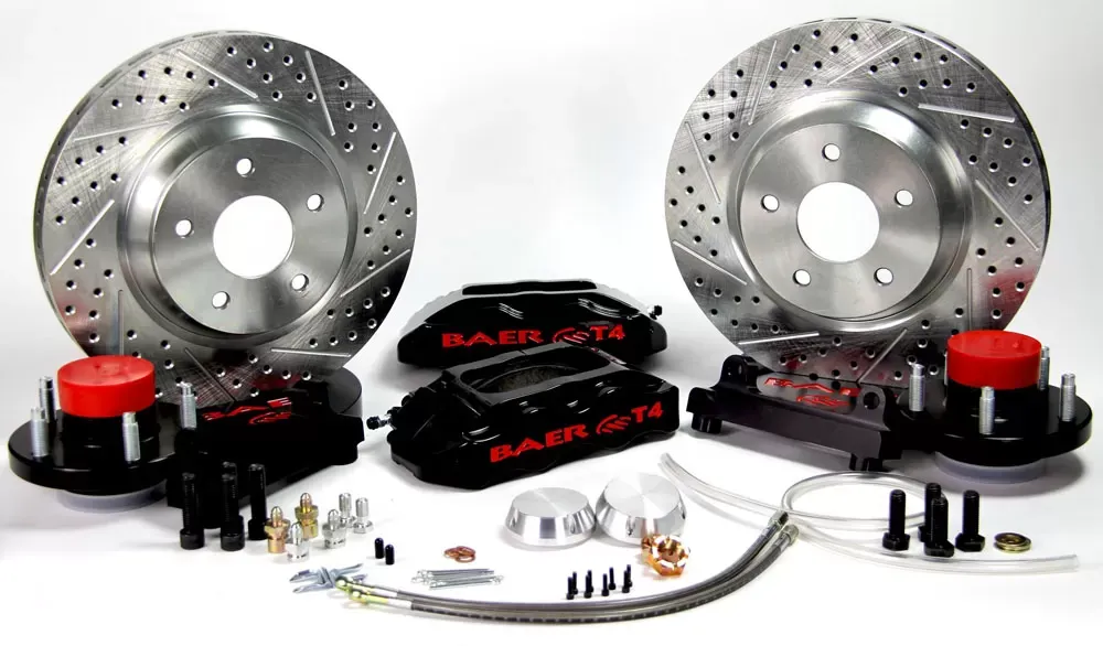 Baer Brakes Brake System 13 Inch Front Track4 Black 70-71 Ford/Mercury Disc Brake Spindle Only - 4261293B