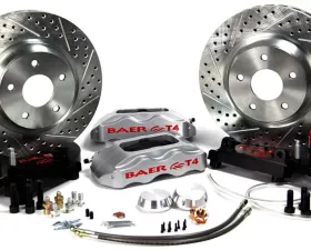 Baer Sport Brake System 13 Inch Front Track4 Silver for 70-71 Ford/Mercury Disc Spindles