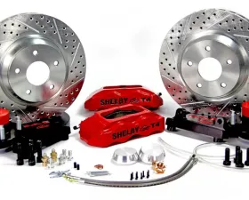 Baer Sport Brake System 13 Inch Front Track4 Red for 1970 Ford Mustang Disc Spindle