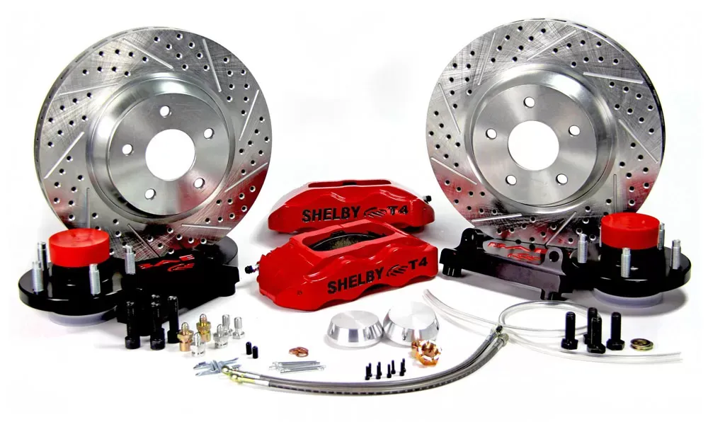 Baer Brakes Brake System 13 Inch Front Track4 Red Shelby Logo 68-69 Mustang - 4261296R