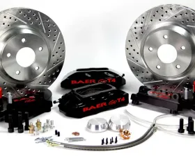 Baer Sport Brake System 13 Inch Front Track4 Black for 1937-1948 Ford Truck Straight Axle