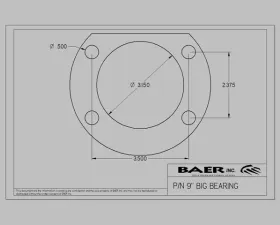 Baer Brakes Brake System 11.65 Inch Rear IronSport with Park Brake (NON-Staggered Shocks) Ford 9 Inch