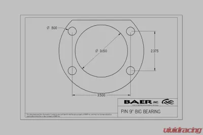 Baer Brakes Brake System 11.65 Inch Rear IronSport with Park Brake (NON-Staggered Shocks) Ford 9 Inch - 4262107