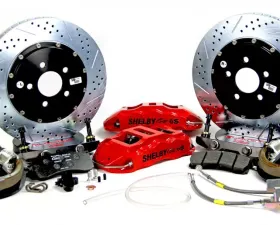 Baer Sport Baer Brakes 14 Inch Rear Extreme+ Brake System with Park Brake Red for 05-13 Mustang