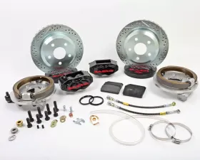 Baer Brakes Brake System 12 Inch Rear SS4 with Park Brake Black Ford 8.8 Inch 4 on 4.25