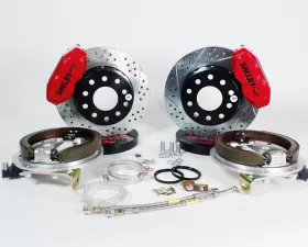 Baer Sport Baer Brakes SS4+ Brake System 13 Inch Rear Red Calipers for Ford 9 Inch 5x5