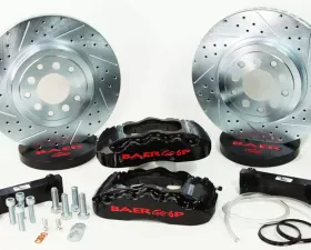 Baer Sport Baer Brakes Brake System 14 Inch Front Extreme+ Black for 2006-2009 Chevy TrailBlazer SS