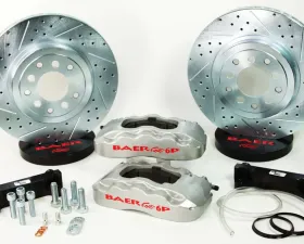Baer Sport Baer Brakes 14 Inch Front Extreme+ Brake System Silver for 06-09 Chevy TrailBlazer SS