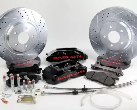 Baer Brakes Brake System 13 Inch Front Track4 Black 93-02 Camaro 98-02 OE Spindle Not Included