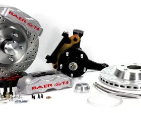 Baer Brakes Brake System 13 Inch Front Track4 Silver 82-92 GM F Body Modified Stock Spindle