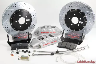 Baer Brakes Brake System 14 Inch Front Extreme+ Silver 06-08 Pontiac G8 - 4301466S