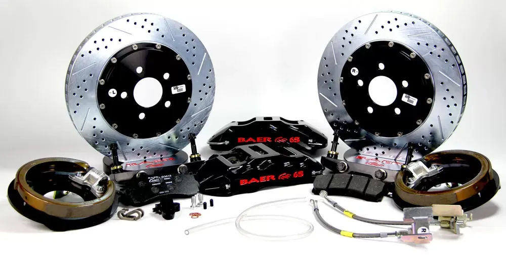 Baer Brakes Brake System 14 Inch Rear Extreme+ with Park Brake Black GM 10/12 Bolt W/C Clips Axles - 4302252B