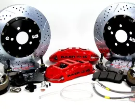 Baer Sport Brake System 14 Inch Rear Extreme+ w/Park Brake Red for 82-92 GM F-Body