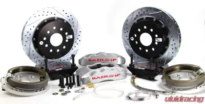 Baer Brakes Brake System 13 Inch Rear Pro+ w/Park Brake Silver 64-72 GM A Body - 4302407S