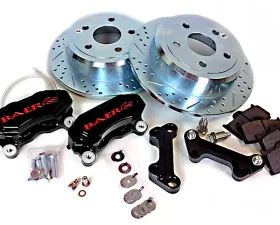 Baer Brakes Brake System 12 Inch Rear SS4 with Park Brake Black 07-Pres Wrangler JK