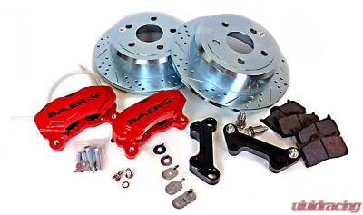 Baer Brakes Brake System 12 Inch Rear SS4 with Park Brake Red 07-Pres Wrangler JK - 4402000R