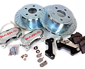 Baer Brakes Brake System 12 Inch Rear SS4 with Park Brake Silver 07-Pres Wrangler JK