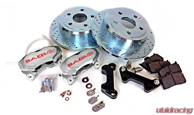 Baer Brakes Brake System 12 Inch Rear SS4 with Park Brake Silver 07-Pres Wrangler JK - 4402000S
