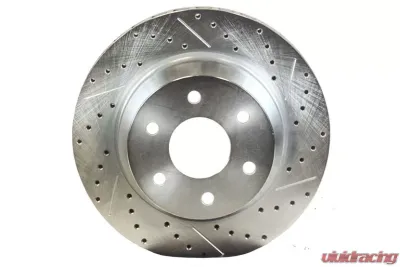 Baer Brakes Rotor Replacement Rear 14 Inch 1.180 Inch Thick Slot Drill W/Zinc Drivers Side - 6910228