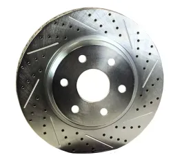 Baer Brakes Rotor Replacement 14 Inch 1.150 Inch Thick Slot Drill W/Zinc Drivers Side