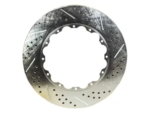 Baer Brakes Rotor Replacement 13 Inch .810 Inch Thick Slot Drill W/Zinc Drivers Side