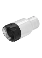 Flowmaster Exhaust Tip - 3.50 in. Angled Brushed SS/Black Alum Fits 2.50 in tubing-Clamp on                                     - 15316 - Image 4