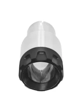 Flowmaster Exhaust Tip - 3.50 in. Angled Brushed SS/Black Alum Fits 2.50 in tubing-Clamp on                                     - 15316 - Image 3