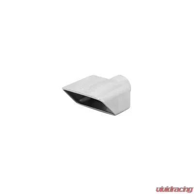 Flowmaster Exhaust Tip - 3.0 x 5.5 Polished Angle Rolled Edge Fits 2.5 in. Tubing Chevrolet Corvette 1970-1973 - 15354