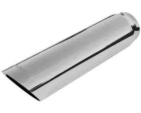 Flowmaster Exhaust Tip - 3.00 in. Cut Angle Polished SS Fits 2.50 in. Tubing - weld on