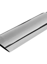 Flowmaster Exhaust Tip - 3.00 in. Cut Angle Polished SS Fits 2.50 in. Tubing - weld on                                     - 15362 - Image 2