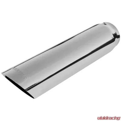 Flowmaster Exhaust Tip - 3.00 in. Cut Angle Polished SS Fits 2.50 in. Tubing - weld on - 15362