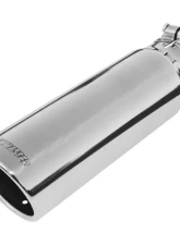 Flowmaster Exhaust Tip - 3.50 in. Rolled Angle Polished SS Fits 3.00 in. Tubing - clamp on                                     - 15363 - Image 2
