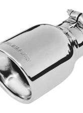 Flowmaster Exhaust Tip - 4.00 in. Rolled Angle Polished SS Fits 2.50 in. Tubing - clamp on                                     - 15365 - Image 2