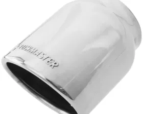 Flowmaster Exhaust Tip - 4.00 in. Rolled Angle Polished SS Fits 3.00 in. Tubing - weld on
