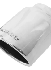 Flowmaster Exhaust Tip - 4.00 in. Rolled Angle Polished SS Fits 3.00 in. Tubing - weld on                                     - 15371 - Image 2