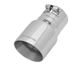 Flowmaster Exhaust Tip - 4.00 in. Angle Cut Polished SS Fits 3.00 in. Tubing - Clamp on