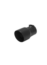 Flowmaster Exhaust Tip - 4 in. Angle Cut Black Ceramic Coating Fits 3 in. Tubing                                     - 15377B - Image 4