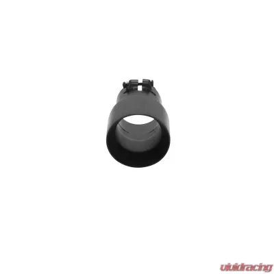 Flowmaster Exhaust Tip - 4 in. Angle Cut Black Ceramic Coating Fits 3 in. Tubing - 15377B