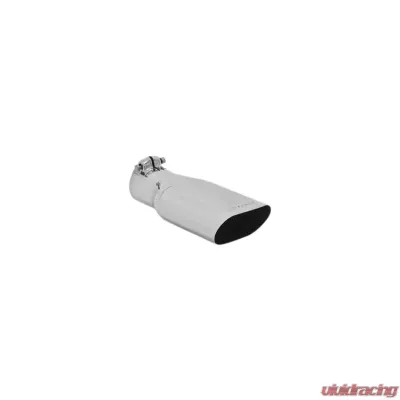 Flowmaster Exhaust Tip - 4.25 x 2.25 in. Oval Polished SS Fits 2.50 in. Tubing - Clamp on Chevrolet Chevelle 1968-1972 - 15385