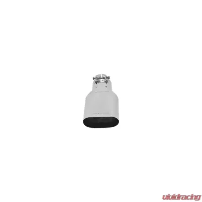 Flowmaster Exhaust Tip - 4.25 x 2.25 in. Oval Polished SS Fits 2.50 in. Tubing - Clamp on Chevrolet Chevelle 1968-1972 - 15385