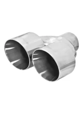 Flowmaster Exhaust Tip - Dual 4.00 in. Angle Cut Polished SS Fits 2.50 in. Tubing - Weld on                                     - 15391 - Image 4