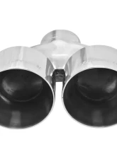 Flowmaster Exhaust Tip - Dual 4.00 in. Angle Cut Polished SS Fits 2.50 in. Tubing - Weld on                                     - 15391 - Image 3