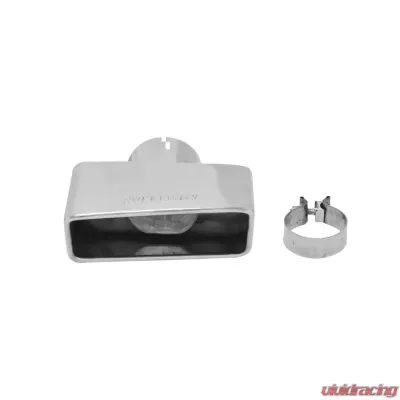 Flowmaster Exhaust Tip - 3.00 x 7.00 in. Rectangle Polished SS Fits 3 in. Tubing - Right - 15393