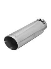Flowmaster Exhaust Tip - 3.50 in. Angle Cut Polished SS Fits 2.50 in. Tubing - Clamp on                                     - 15397 - Image 4