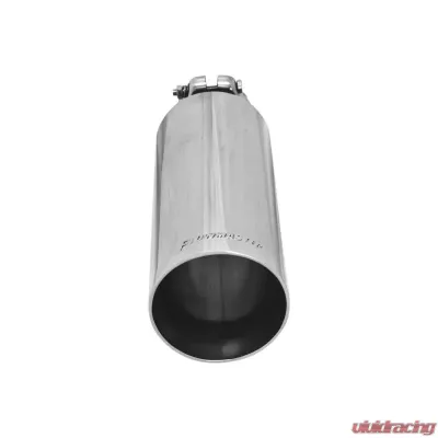 Flowmaster Exhaust Tip - 3.50 in. Angle Cut Polished SS Fits 2.50 in. Tubing - Clamp on - 15397