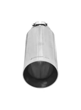 Flowmaster Exhaust Tip - 4.00 in. Angle Cut Polished SS Fits 3.00 in. Tubing - Clamp on                                     - 15398 - Image 3