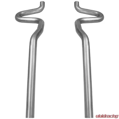 Flowmaster Prebent Tailpipes - 2.50 in. Rear Exit - Pair - 15802