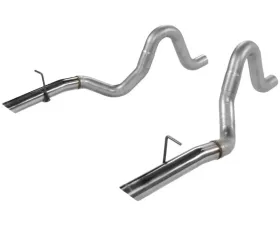 Flowmaster Prebent Tailpipes - 3.00 in. Rear Exit w/stainless tips - Pair Ford 5.0L V8