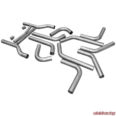 Flowmaster U-Fit Dual Exhaust Kit - 2.50 in. - Universal 16-piece pipes only - 15936
